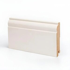 Изображение товара Плинтус МДФ Deartio Премиум U104-100 9010, цвет RAL 9010 кремовый, 100 х 16 х 2050 мм