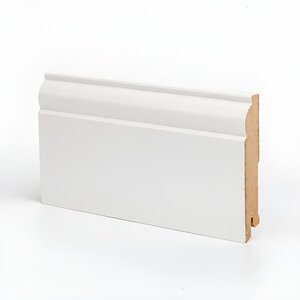 Изображение товара Плинтус МДФ Deartio Премиум U104-100, цвет белый, 100 х 16 х 2050 мм
