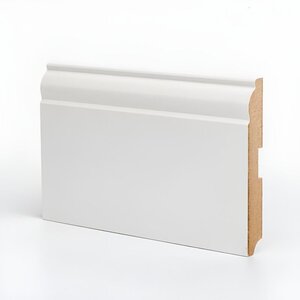 Изображение товара Плинтус МДФ Deartio Премиум U104-120 белый 120x16x2050 мм влагостойкий легко монтируемый Изображение товара Плинтус МДФ Deartio Премиум U104-120 белый 120x16x2050 мм влагостойкий легко монтируемый