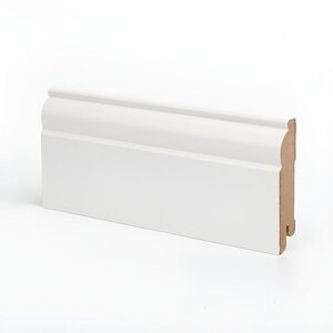 Изображение товара Плинтус МДФ Deartio Премиум U104-80, цвет белый, 80 х 16 х 2050 мм