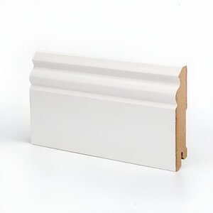 Изображение товара Плинтус МДФ Deartio Премиум U105-100, цвет белый, 100 х 16 х 2050 мм