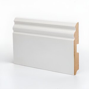 Изображение товара Плинтус МДФ Deartio Премиум U105-120, цвет белый, 120 х 16 х 2050 мм