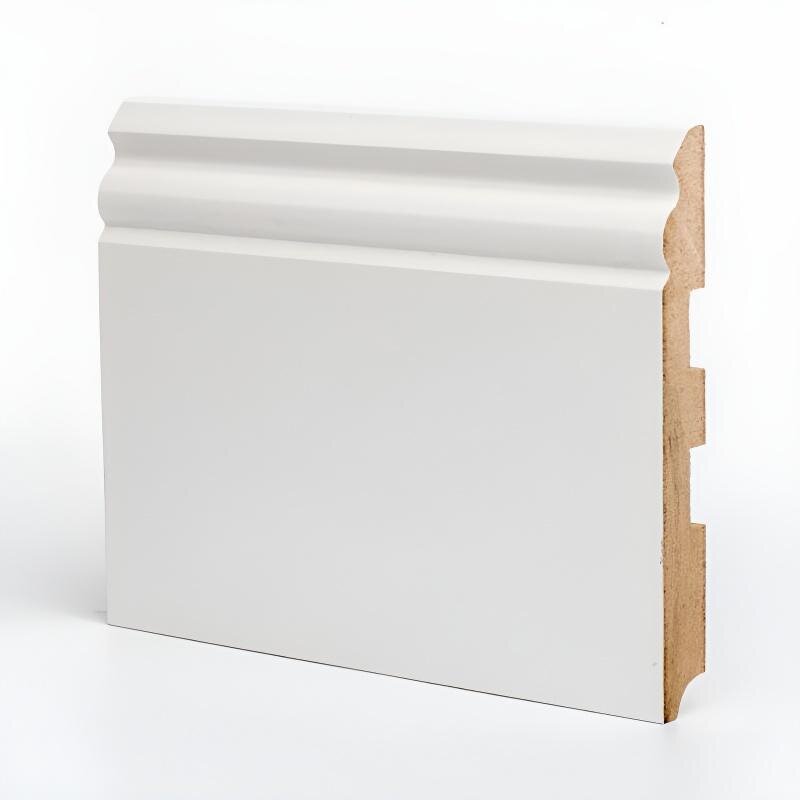 Изображение товара Плинтус МДФ Deartio Премиум U105-150 белый 2050 мм влагостойкий для кухни прихожей