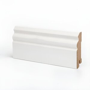 Изображение товара Плинтус МДФ Deartio Премиум U105-80 белый 80х16х2050 мм влагостойкий Изображение товара Плинтус МДФ Deartio Премиум U105-80 белый 80х16х2050 мм влагостойкий