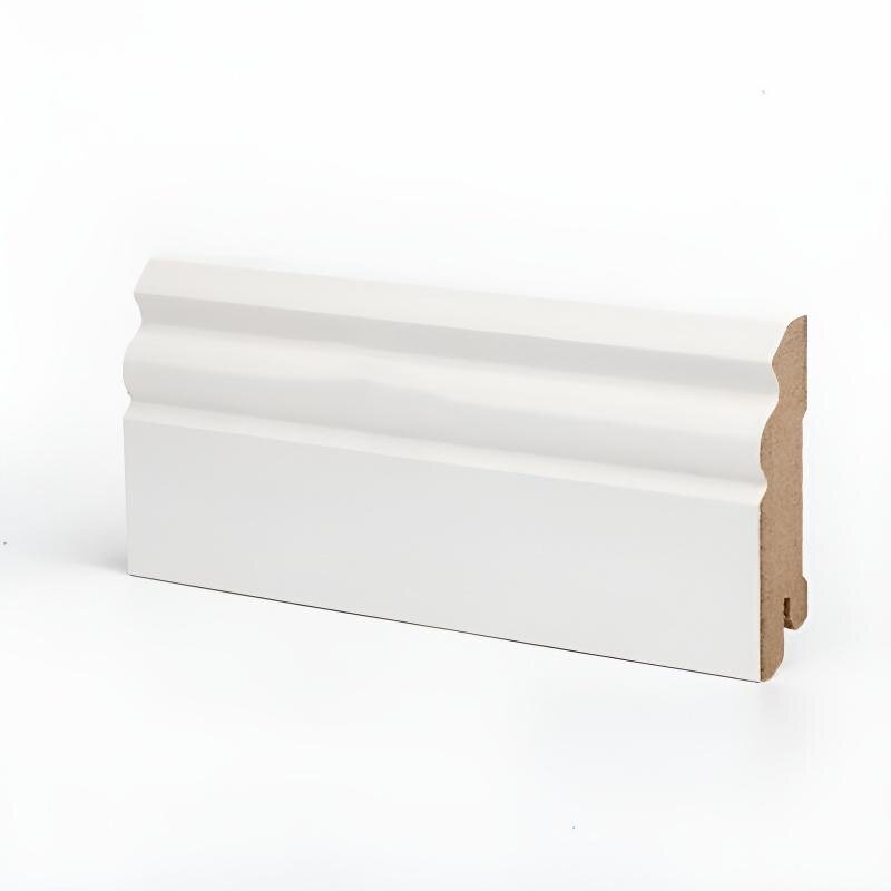 Изображение товара Плинтус МДФ Deartio Премиум U105-80 белый 80х16х2050 мм влагостойкий