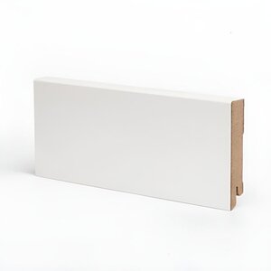 Изображение товара Плинтус МДФ Deartio Премиум U106-80, цвет белый, 80 х 16 х 2050 мм