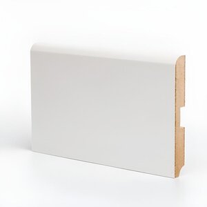 Изображение товара Плинтус МДФ Deartio Эконом W02-120, цвет белый, 120 х 16 х 2050 мм