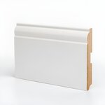 Плинтус МДФ Deartio Эконом W04-120, цвет белый, 120 х 16 х 2050 мм - фото 1