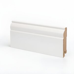 Изображение товара Плинтус МДФ Deartio Эконом W04-80, цвет белый, 80 х 16 х 2050 мм