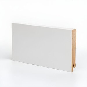 Изображение товара Плинтус МДФ Deartio Эконом W06-100 белый 100x16x2050 мм Изображение товара Плинтус МДФ Deartio Эконом W06-100 белый 100x16x2050 мм