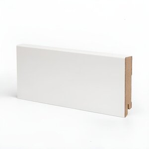 Изображение товара Плинтус МДФ Deartio Эконом W06-80 белый 80x16x2050 мм для напольных покрытий Изображение товара Плинтус МДФ Deartio Эконом W06-80 белый 80x16x2050 мм для напольных покрытий