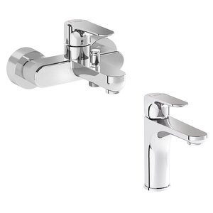 Изображение товара Комплект смесителей Vitra Root Round A42725EXP/A42706EXP, хром