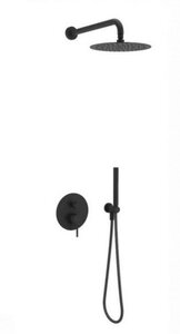 Изображение товара Душевая система Excellent Pi верхний душ, черный матовый, AREX.SET.1247BL