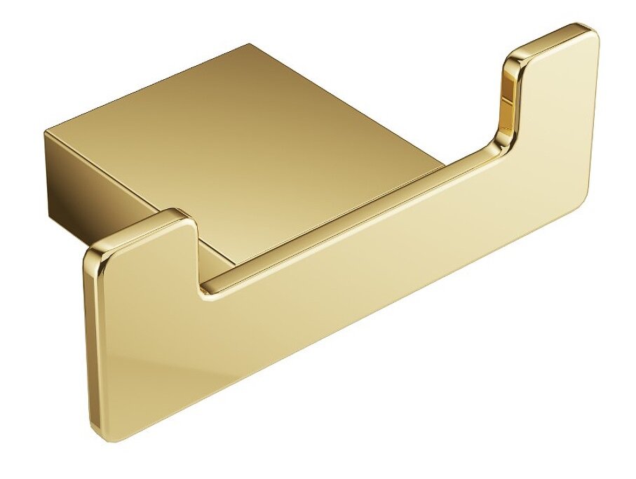Изображение товара Двойной настенный крючок Excellent Rico gold из латуни 8.1x4.4x2.7 см