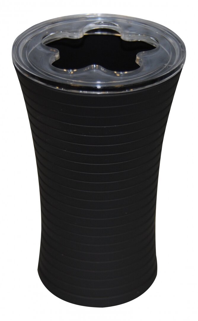 Изображение товара Стакан для зубных щеток Ridder Tower 22200210 черный, устойчивый, из полипропилена