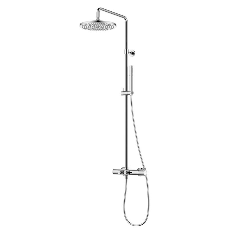 Изображение товара Душевая система Cezares Eco с термостатом, хром, Италия, модель ECO-CVD-T-01