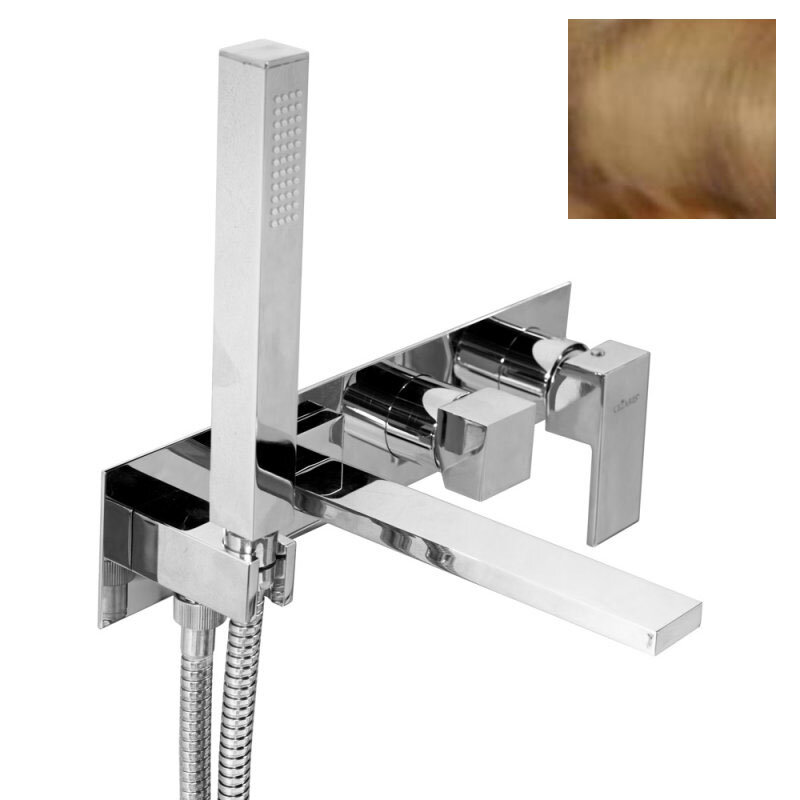 Изображение товара Смеситель Cezares Unika для ванны и душа бронза с ручным душем