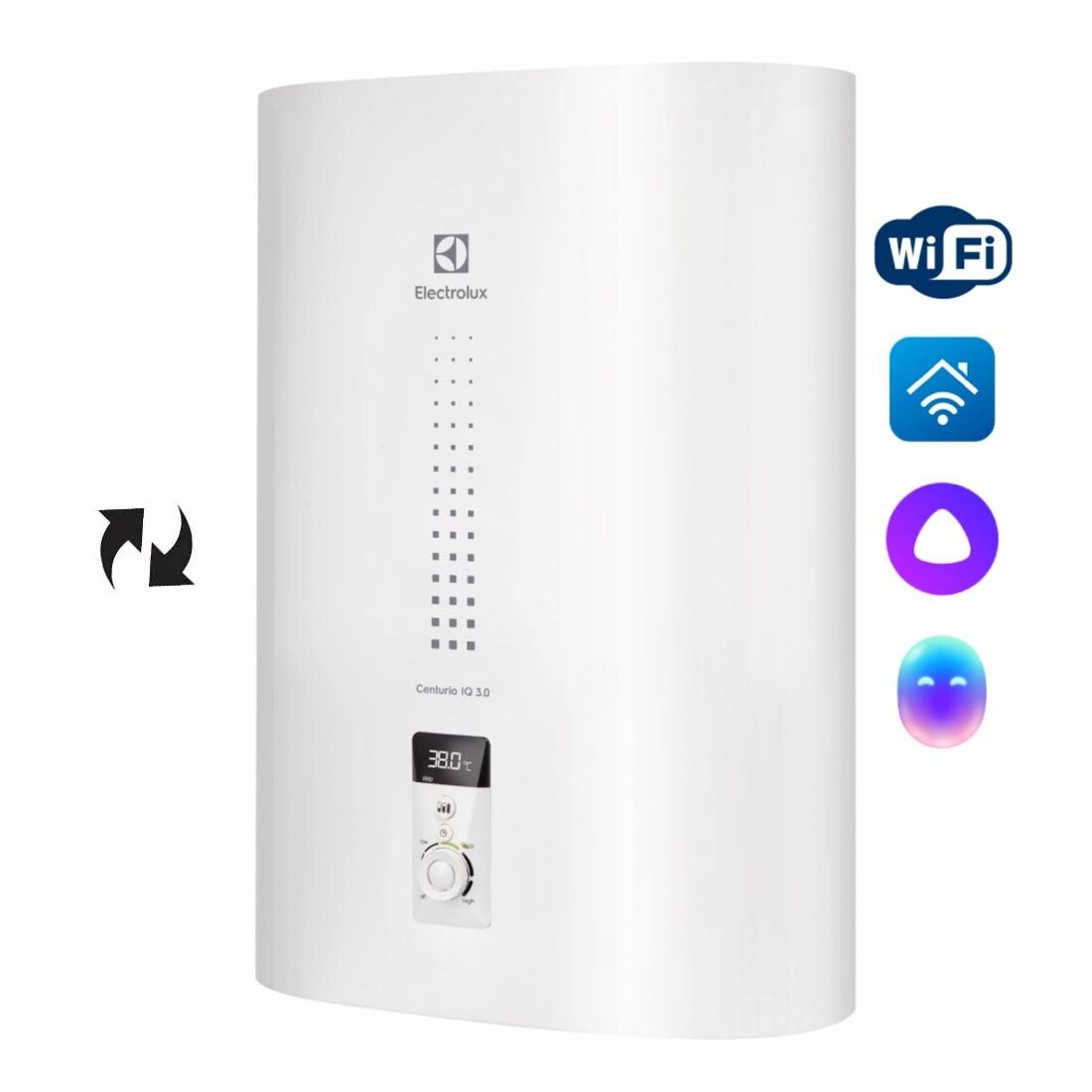 Изображение товара Водонагреватель Electrolux EWH 30 Centurio IQ 3. 0 - 30 л, Wi‐Fi, сухой ТЭН Изображение товара Водонагреватель Electrolux EWH 30 Centurio IQ 3. 0 - 30 л, Wi‐Fi, сухой ТЭН