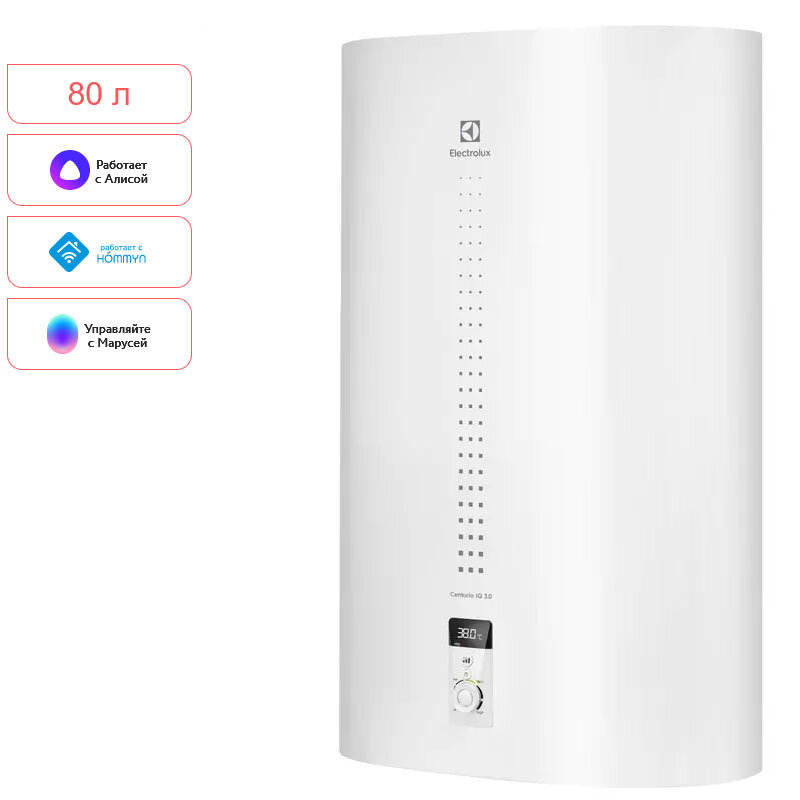 Изображение товара Накопительный водонагреватель Electrolux EWH 80 Centurio IQ 3.0 с Wi-Fi 80 л