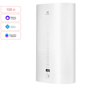 Изображение товара Накопительный водонагреватель Electrolux EWH 100 Centurio IQ 3.0, однофазный, цвет - белый, реверсивный, встроенный Wi-Fi, таймер, сухой ТЭН, НС-1449182