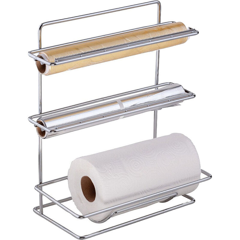 Изображение товара Держатель для бумажных полотенец Tekno-tel MG034 хром, настенный, 33x19x37 см