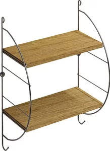 Изображение товара Настенная полка Tekno-tel MG502 из дерева и металла черная 55 см