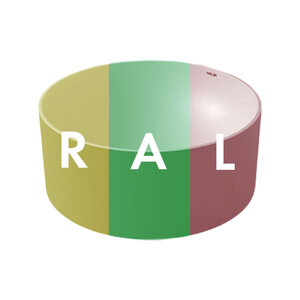 Изображение товара Раковина Holbi Vega 1.02.022.11.2 40 см, Soft Rock Duo, окрас изделия с внешней стороны, в любой цвет по палитре RAL 