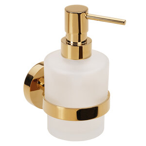 Изображение товара Дозатор жидкого мыла Bemeta Brilo 161109102, настенная, золото