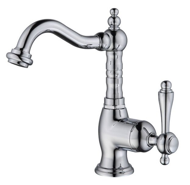 Изображение товара Смеситель Caprigo Fonte 12-524-crm для раковины, с донным клапаном, хром (УК050032)