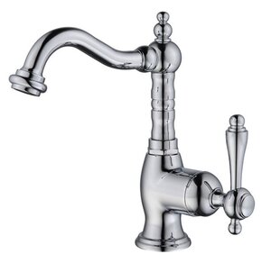 Изображение товара Смеситель для раковины Caprigo Fonte 12-524-crm с донным клапаном и поворотным изливом