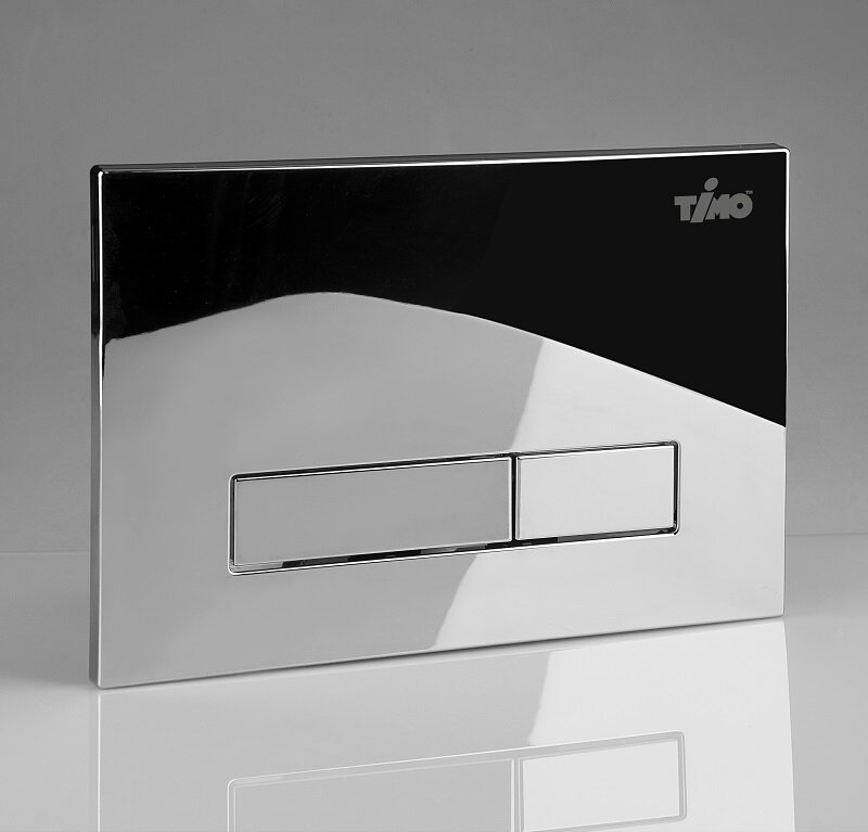 Изображение товара Клавиша механическая Timo Inari FP-003 хром глянцевый для унитаза