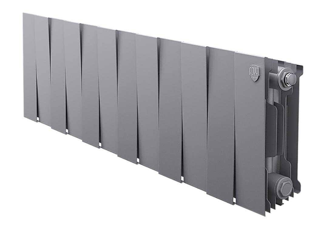 Изображение товара Радиатор биметаллический Royal Thermo Piano Forte 12 секций серебристый 1212 Вт