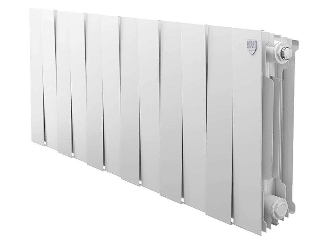 Изображение товара Радиатор биметаллический Royal Thermo Piano Forte 300 bianco traffico 12 секций боковое подключение