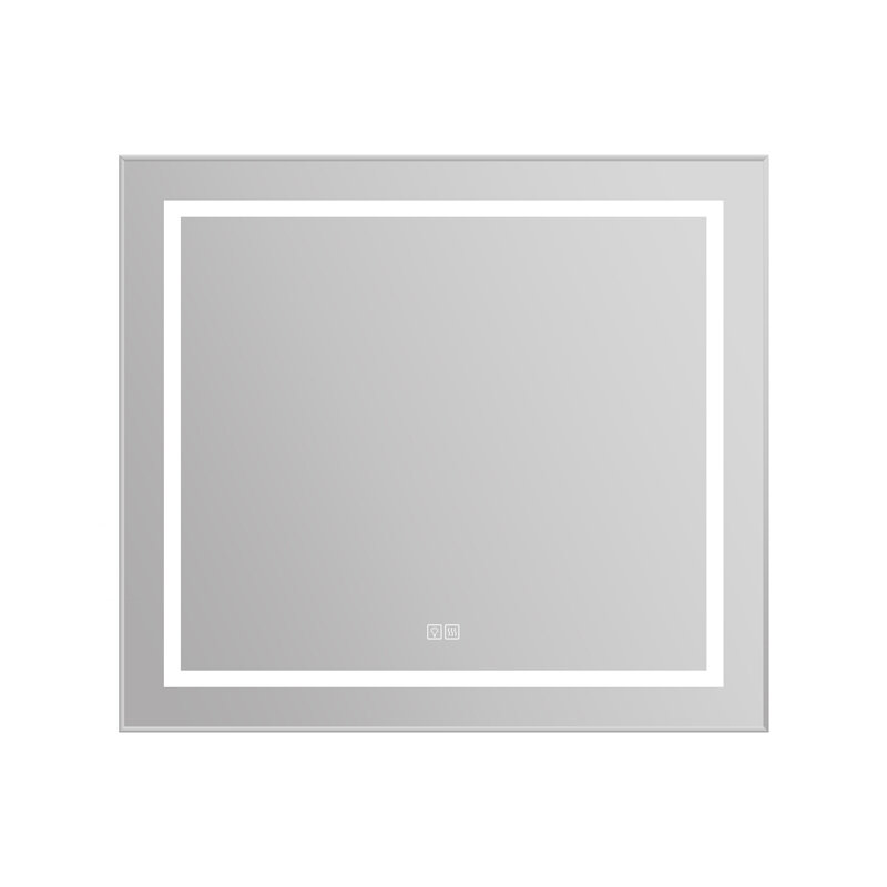 Изображение товара Зеркало BelBagno Kraft SPC-KRAFT-885-785-TCH-WARM 88.5 см, светодиодная подсветка, с сенсорным выключателем, с подогревом, сатин