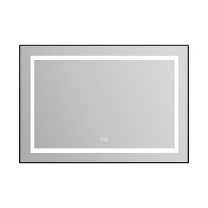 Изображение товара Зеркало BelBagno Kraft SPC-KRAFT-985-685-TCH-WARM-NERO 98.5 см, светодиодная подсветка, с сенсорным выключателем, с подогревом, черный