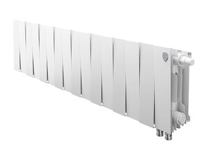 Изображение товара Радиатор биметаллический Royal Thermo Piano Forte 200 VDR bianco traffico 16 секций, нижнее правое подключение, белый, RTPBTVDR20016