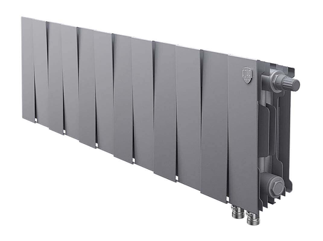 Изображение товара Радиатор биметаллический Royal Thermo Piano Forte 200 VDR Silver Satin 12 секций