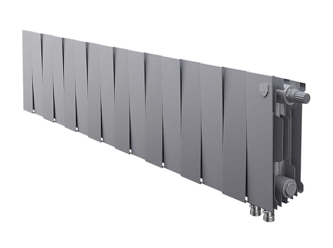 Изображение товара Радиатор биметаллический Royal Thermo Piano Forte 200 VDR Silver Satin 16 секций