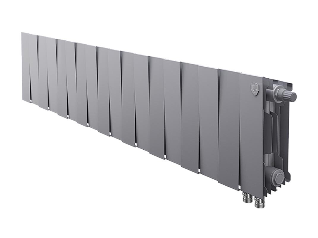 Изображение товара Биметаллический радиатор Royal Thermo Piano Forte 200 VDR Silver Satin 18 секций