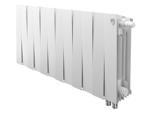 Изображение товара Радиатор биметаллический Royal Thermo Piano Forte 300 VDR bianco traffico 12 секций, нижнее правое подключение, белый, RTPBTVDR30012