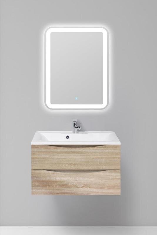 Изображение товара Тумба под раковину BelBagno MARINO-800-2C-SO-WO-P 80 см, подвесная, Rovere Bianco