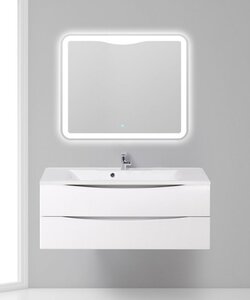 Изображение товара Тумба под раковину BelBagno Marino MARINO-1100-2C-SO-BO-P 110 см, подвесная, цвет белый матовый (bianco opaco)