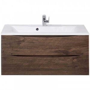 Изображение товара Тумба под раковину BelBagno Marino MARINO-1100-2C-SO-RW-P 110 см, подвесная, цвет дуб мавр (rovere moro)