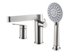 Изображение товара Смеситель на борт ванны BelBagno Delta DEL-BVD3-IN, сатин