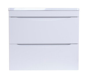 Изображение товара Тумба под раковину Style Line Бергамо мини 60 Люкс антискрейтч Plus, 60 см, подвесная, белая, СС-00002316