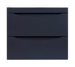 Изображение товара Тумба под раковину Style Line Бергамо мини 60 Люкс антискрейтч Plus подвесная черная