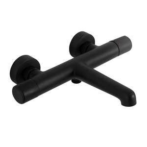 Изображение товара Смеситель для ванны и душа BelBagno Uno, черный матовый, UNO-VASM-NERO