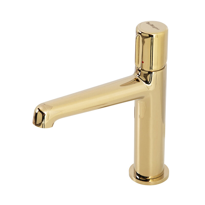 Изображение товара Смеситель для раковины BelBagno UNO-LVM-ORO золото с донным клапаном