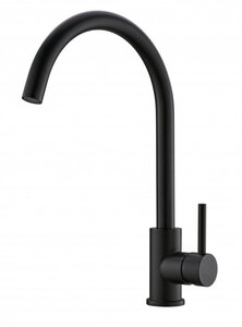 Изображение товара Смеситель для кухонной мойки BelBagno, черный матовый, BB-LAM03-2-IN-NERO
