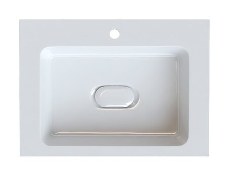 Изображение товара Раковина Iddis Optima Home 60 см из искусственного камня Белая угловая модель